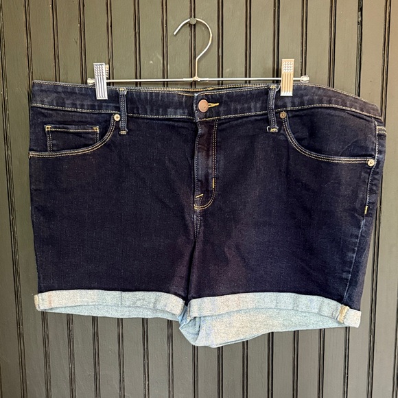 Ava & Viv Pants - Ava & Viv Dark Blue Jean Shorts